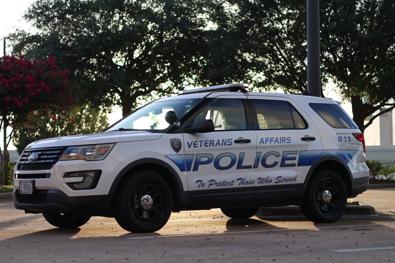 Veterans Affairs Police Department vehicle